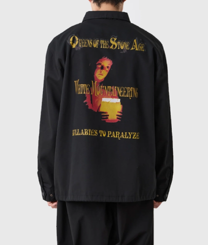White Mountaineering Qotsa Lullabies To Paralyze Coach Jacket USA Jackets