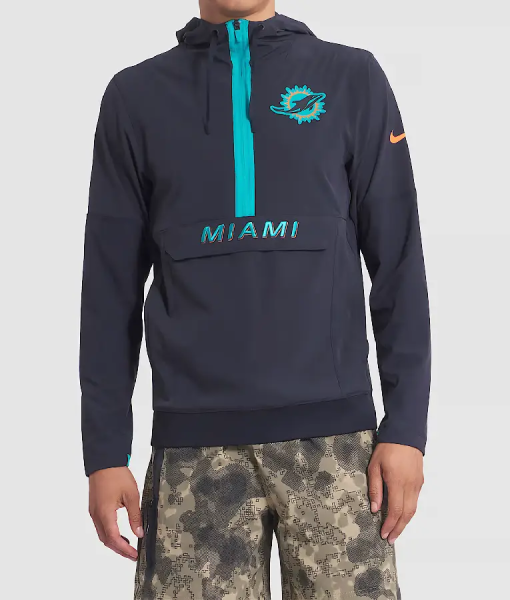 Miami Dolphins Rivalries Sideline Anorak Jacket USA Jackets