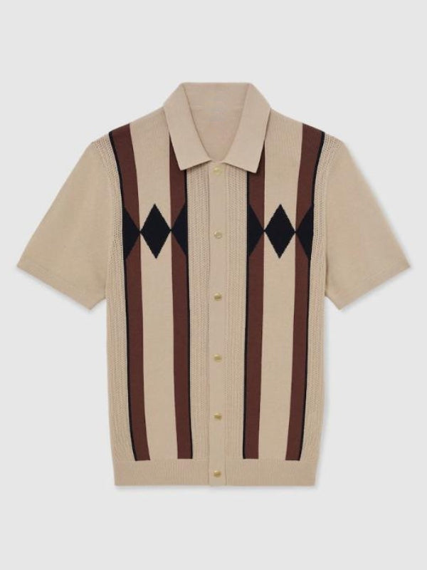 Michael Mealor The Young And The Restless Argyle Polo Shirt - view 2