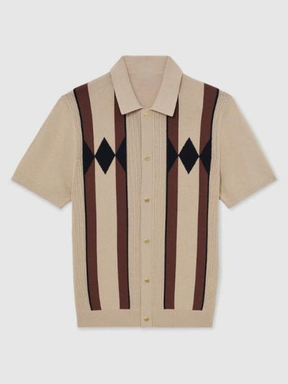 Michael Mealor The Young And The Restless Argyle Polo Shirt - view 2