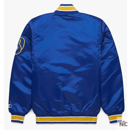 Milwaukee Brewers Royal Blue Bomber Jacket Clanton Jacket
