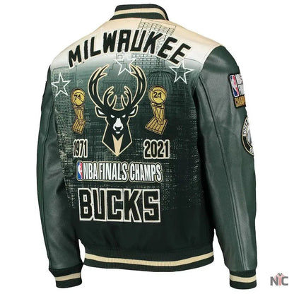 Milwaukee Bucks NBA Finals Champs Varsity Jacket Clanton Jacket