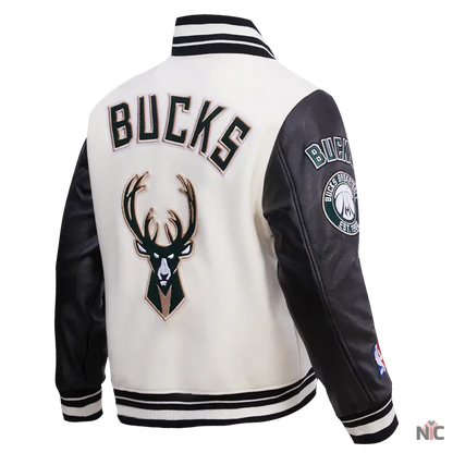 Milwaukee Bucks Retro Classic Rib Wool Varsity Jacket Clanton Jacket