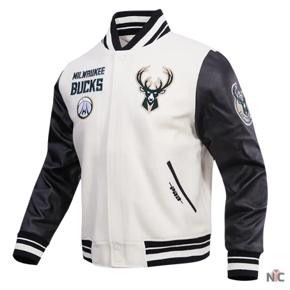 Milwaukee Bucks Retro Classic Rib Wool Varsity Jacket Clanton Jacket