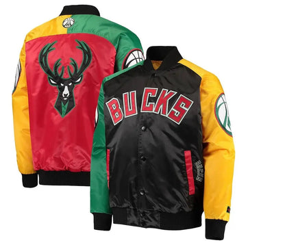 Milwaukee Bucks Ty Mopkins Satin Jacket Clanton Jacket