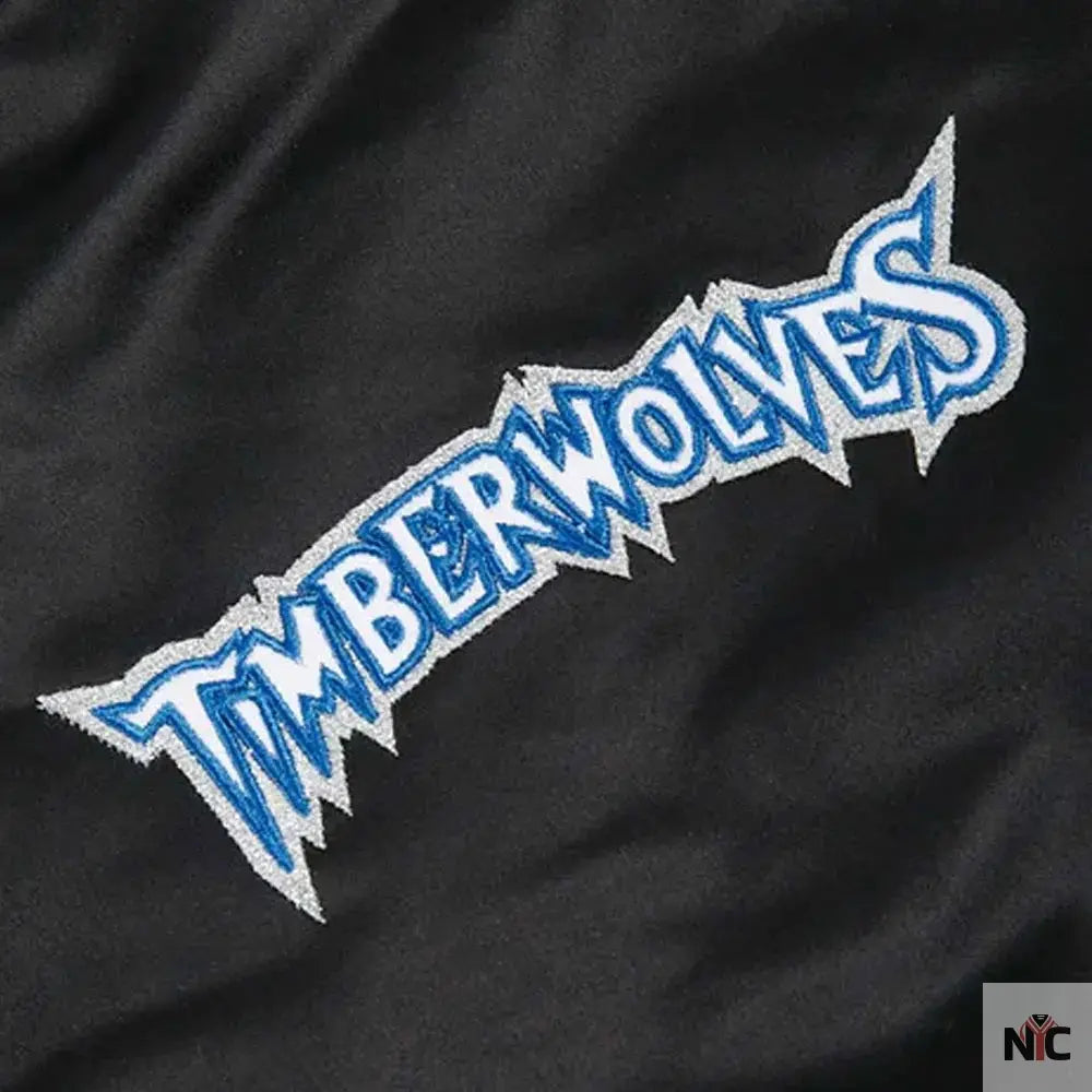 Minnesota Timberwolves Heavyweight Satin Jacket Clanton Jacket