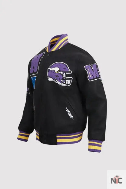 Minnesota Vikings Pro Standard Mashup Varsity Jacket Clanton Jacket