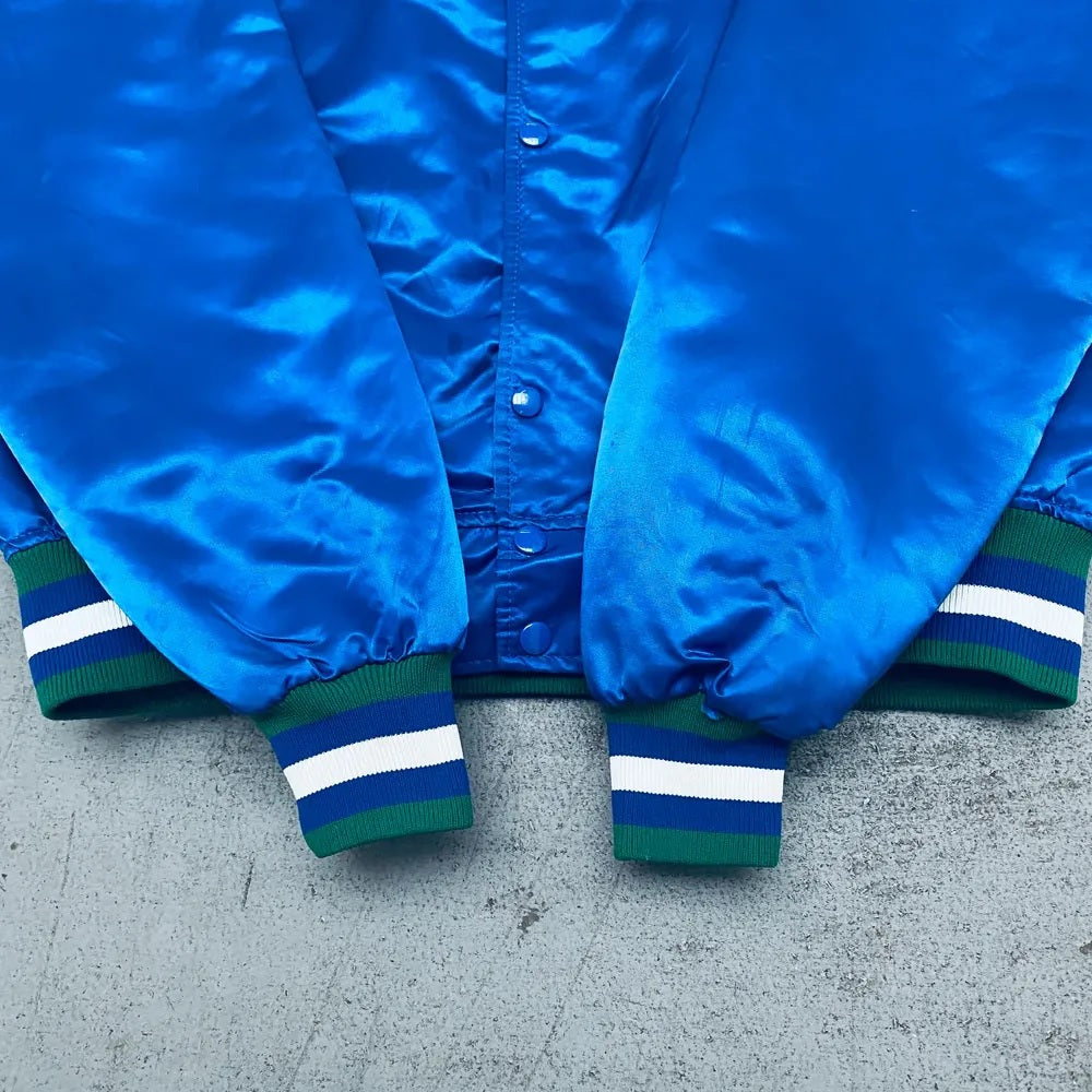 Minnesota Timberwolves 90’s Blue Satin Jacket