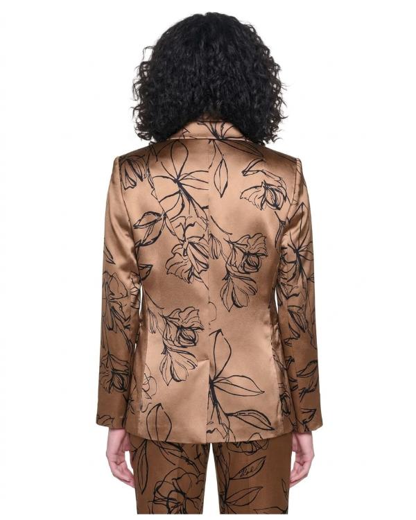 Blythe Howard General Hospital 2026 Floral Print Satin Blazer - side view