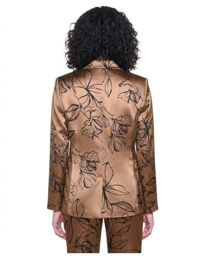 Blythe Howard General Hospital 2026 Floral Print Satin Blazer - side view