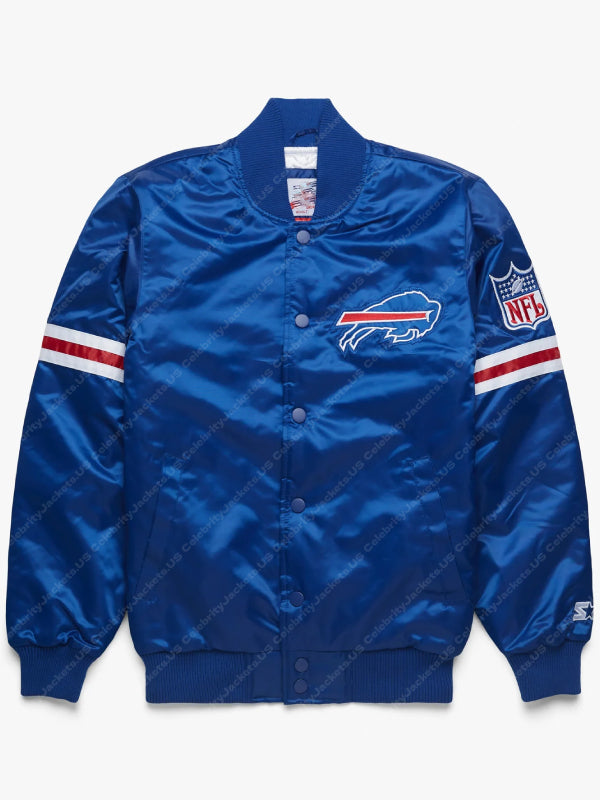 Buffalo Bills Satin Varsity Jacket