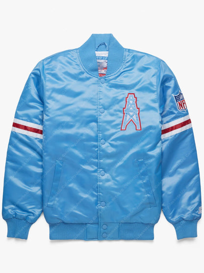 Houston Oilers Satin Varsity Jacket
