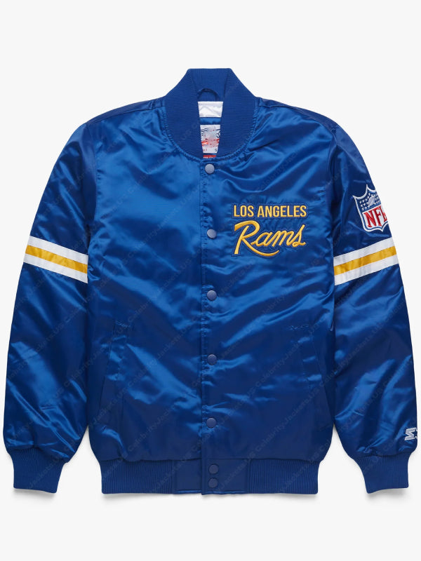 Los Angeles Rams Satin Varsity Jacket