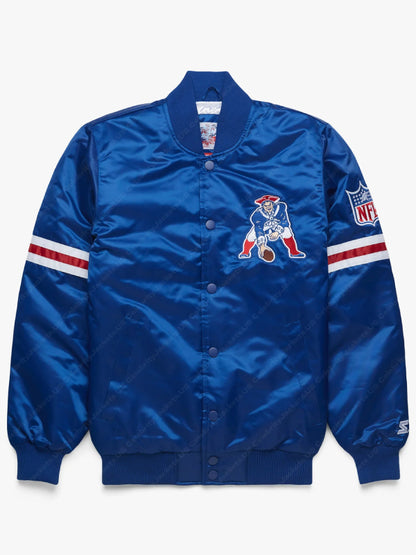 New England Patriots Satin Varsity Jacket