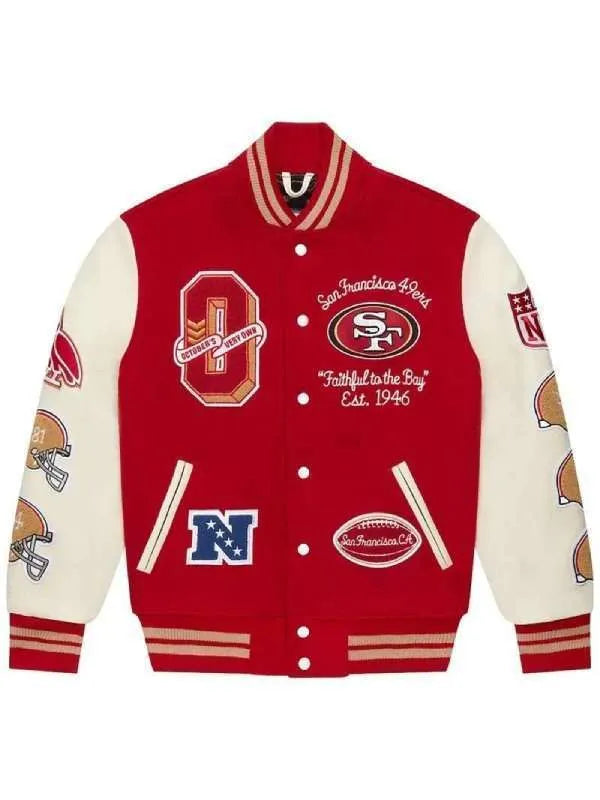 OVO NFL San Francisco 49ers Varsity Jacket