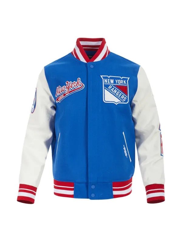 New York Rangers Wool Varsity Jacket