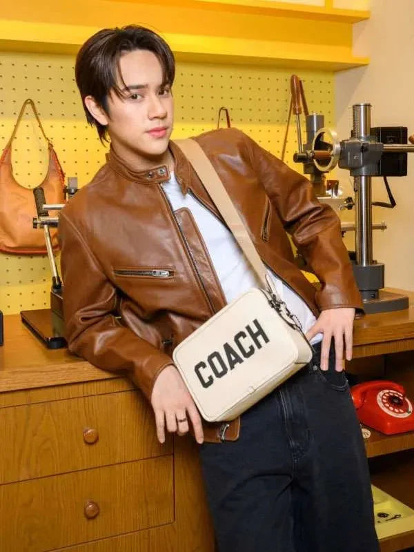 Nanon Coach Brown Leather Jacket Clanton Jacket