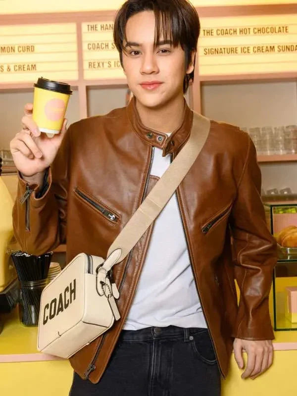 Nanon Coach Brown Leather Jacket Clanton Jacket