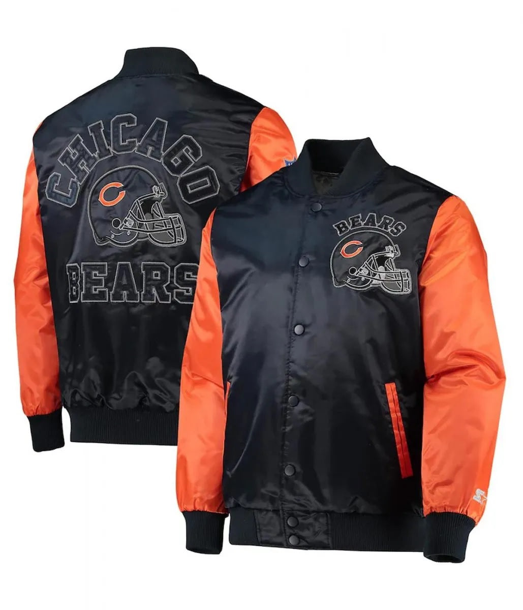 Chicago Bears Locker Room Throwback Jacket - side view
