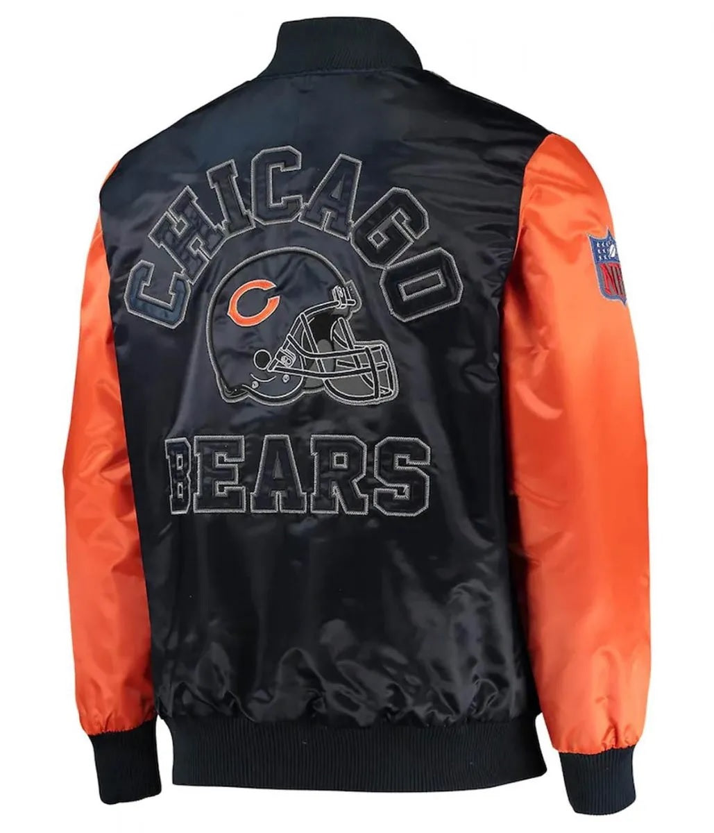 Chicago Bears Locker Room Throwback Jacket - back view