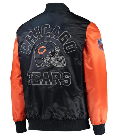 Chicago Bears Locker Room Throwback Jacket - back view