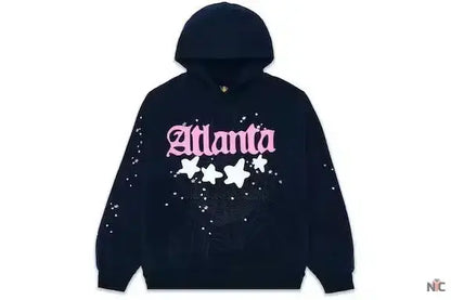 Navy Sp5der Atlanta Hoodie Clanton Jacket
