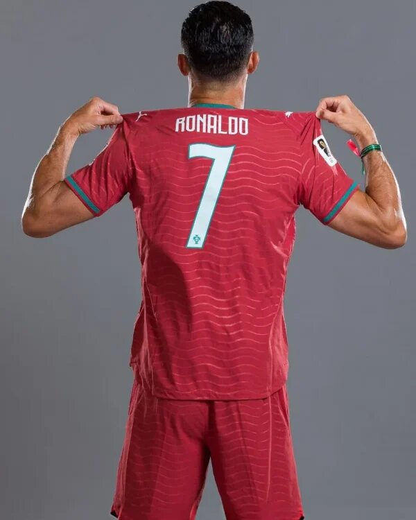 Cristiano Ronaldo FIFA World Cup 2026 Portugal Portraits Red T-Shirt - side view