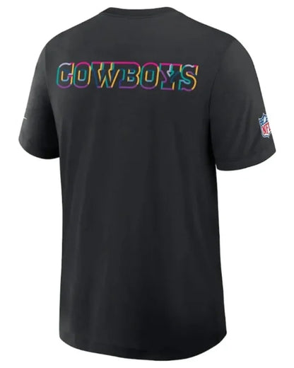 Dallas Cowboys Black 2025 Crucial Catch Dri-Fit T-Shirt USA Jackets