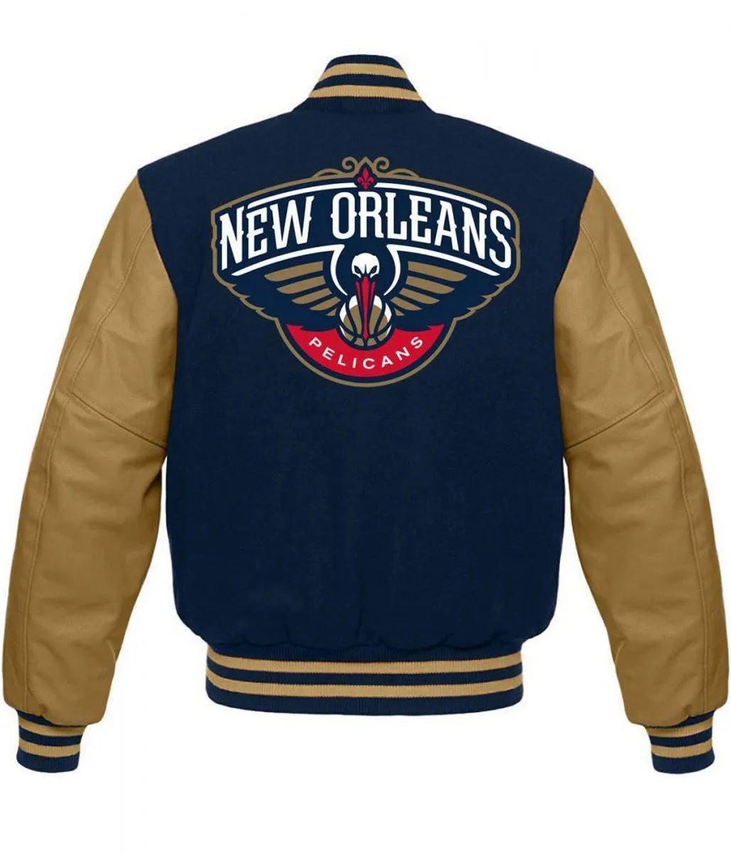 New Orleans Pelicans Letterman Jacket - detail view