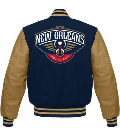 New Orleans Pelicans Letterman Jacket - detail view