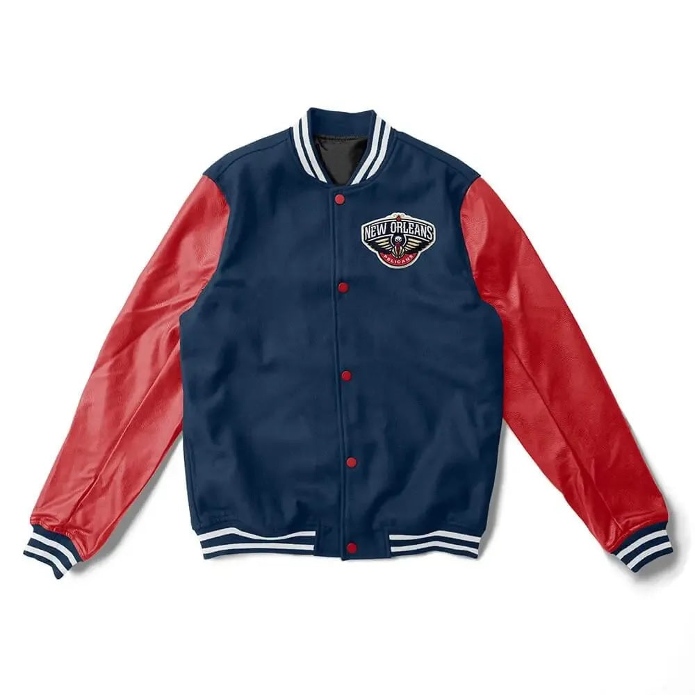 New Orleans Pelicans Letterman Jacket - side view