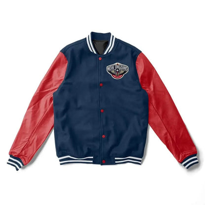 New Orleans Pelicans Letterman Jacket - side view