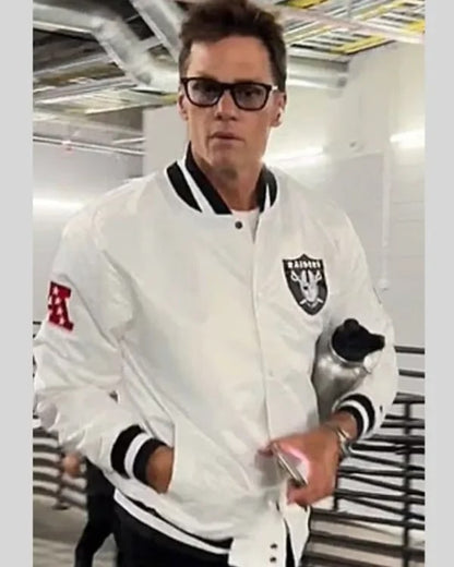 Tom Brady Raiders White Jacket USA Jackets