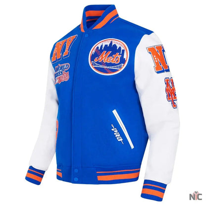New York Mets Mashup Varsity Jacket Clanton Jacket