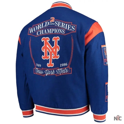 New York Mets World Series Champions Full-Snap Jacket Clanton Jacket