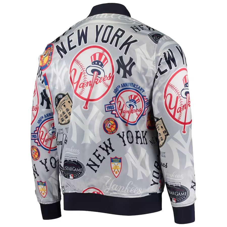New York Yankees Allover Print Full-Snap Jacket - side view