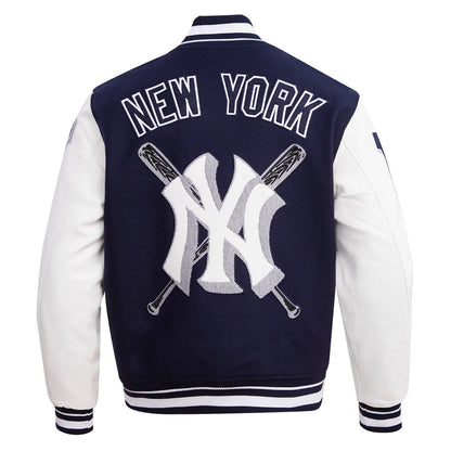 New York Yankees Mashup Varsity Jacket - back view