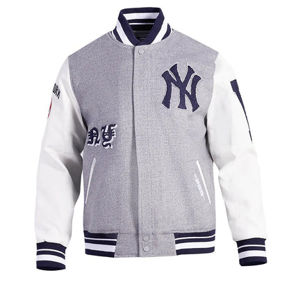 New York Yankees Old English Wool Varsity Jacket - alternate view