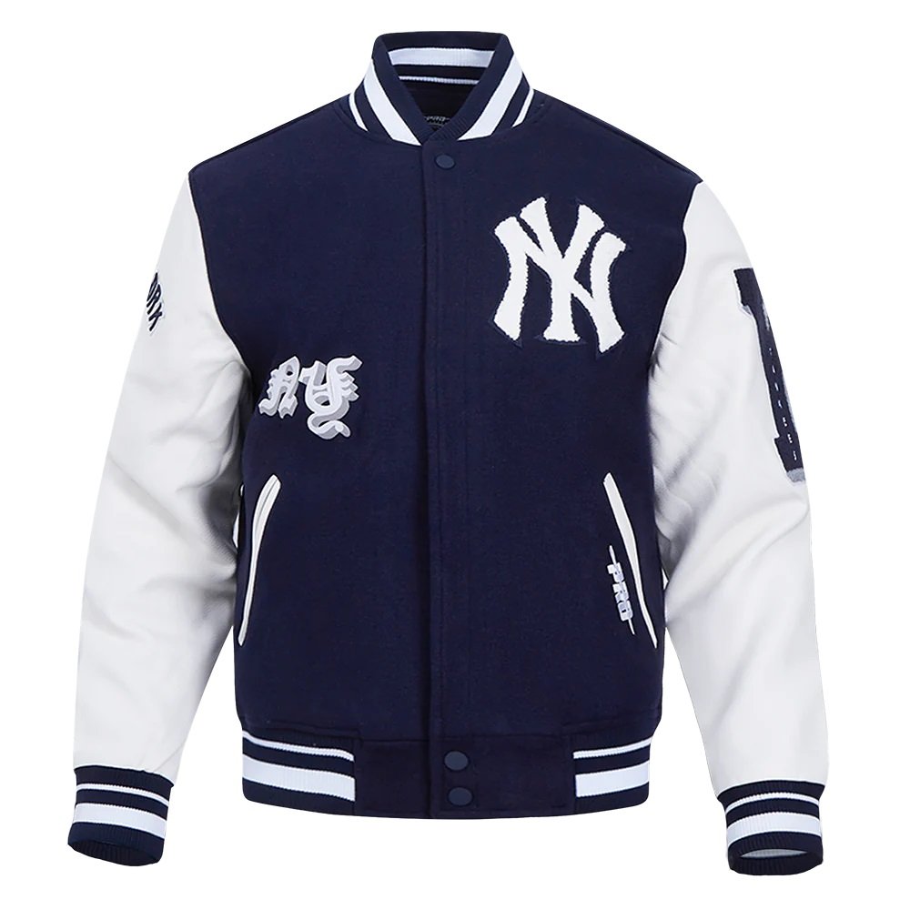 New York Yankees Old English Wool Varsity Jacket