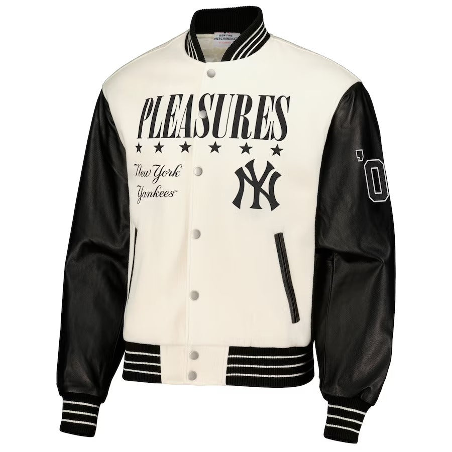 New York Yankees Pleasures Full-snap Jacket - back view