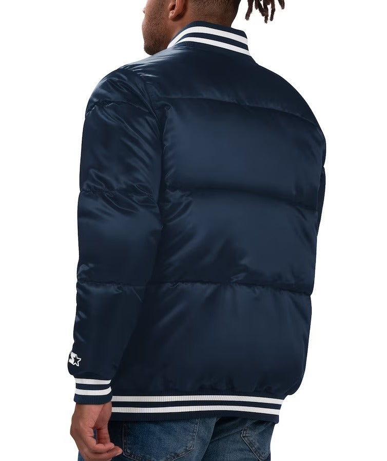 New York Yankees Starter Full-snap Puffer Jacket - back view