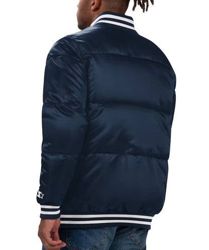 New York Yankees Starter Full-snap Puffer Jacket - back view