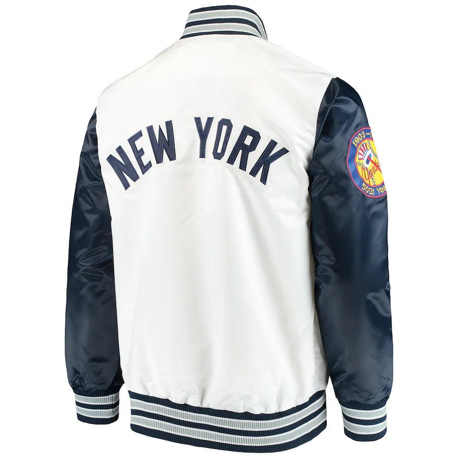 New York Yankees The Legend White Satin Jacket - detail view