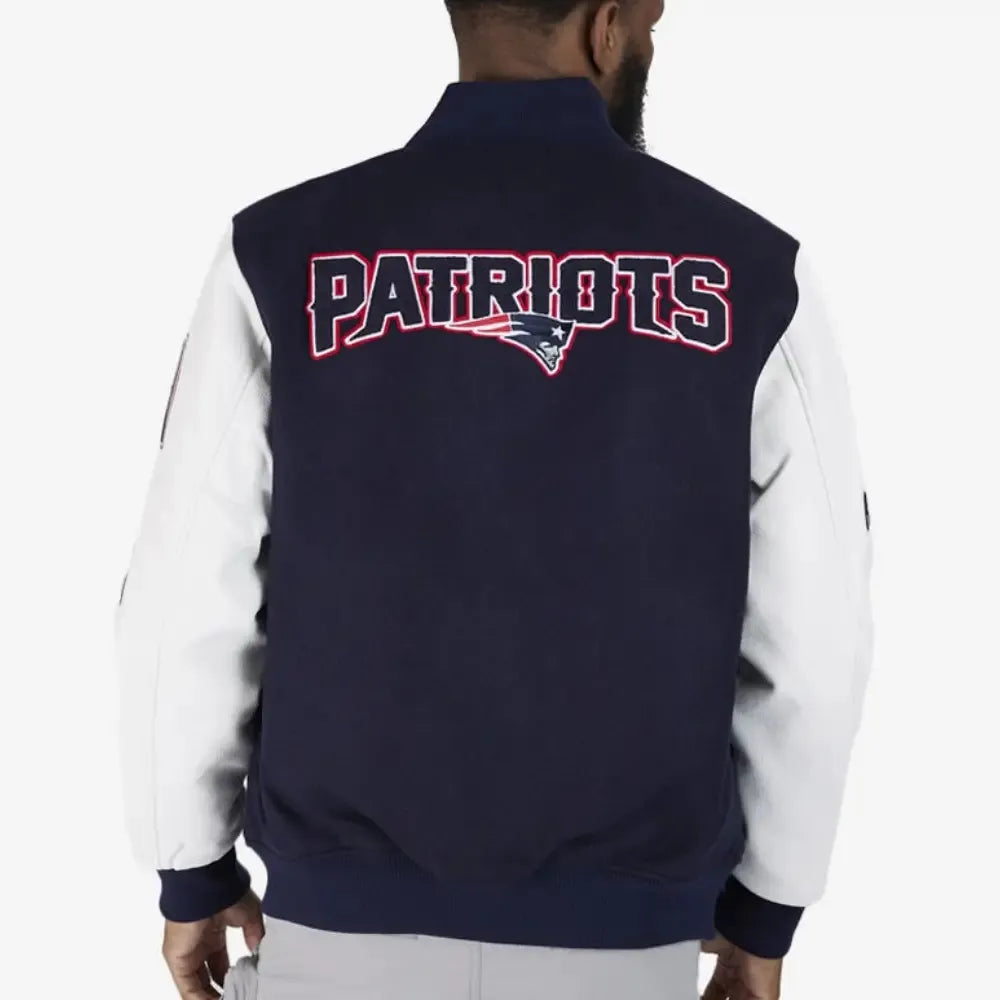 New England Patriots Classic Wool and Leather Varsity Jacket