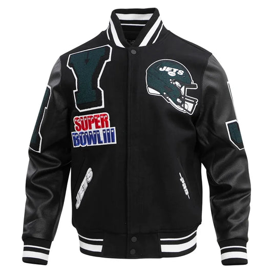 New York Jets Mashup Varsity Jacket