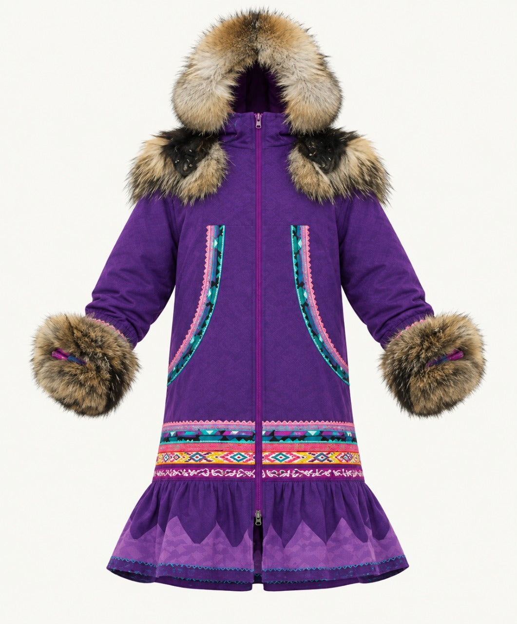 Anna Lambe North of North Season 2 Purple Hooded Parka