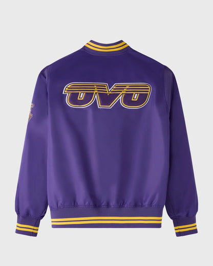 OVO NBA Los Angeles Lakers Varsity Jacket - back view