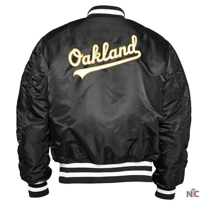 Oakland Athletics Bomber MA-1 Jacket Clanton Jacket
