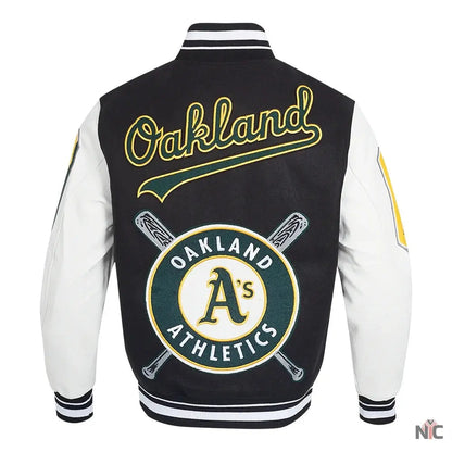 Oakland Athletics Mashup Varsity Jacket Clanton Jacket