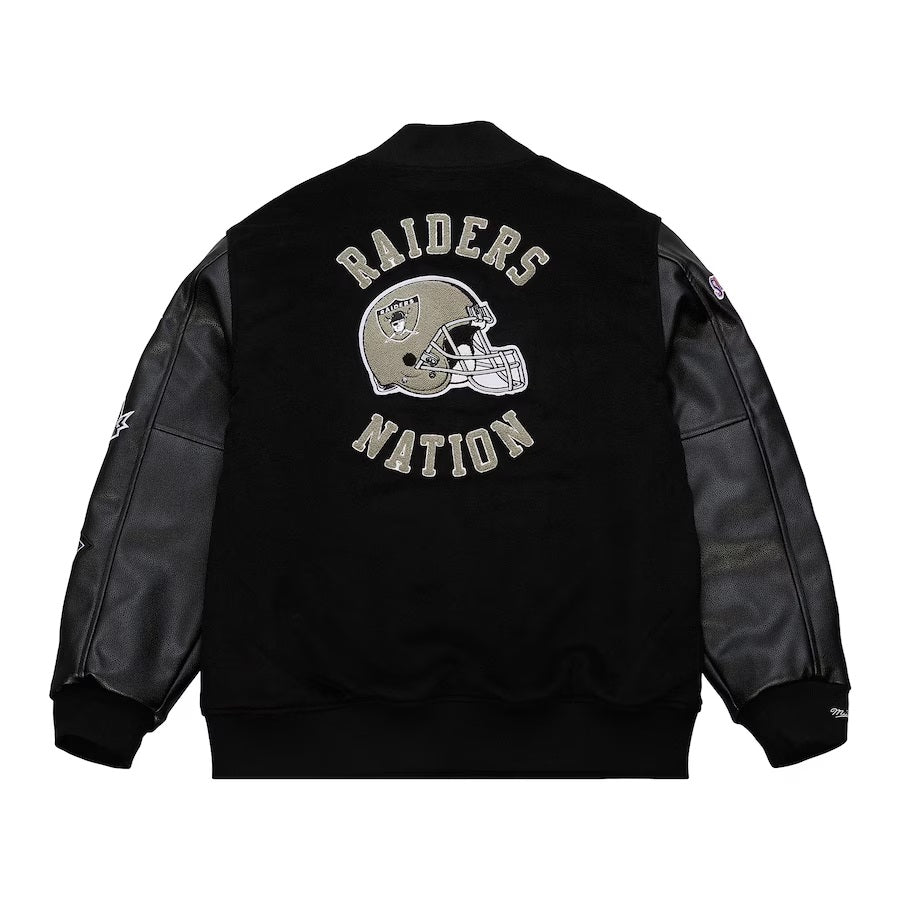 Oakland Raiders Blackout Collection Vintage Jacket
